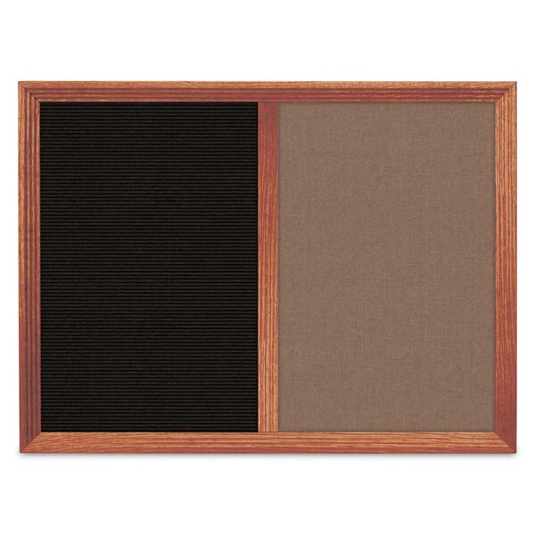 Enclosed Corkboard, 1 Door, 18"x24", 4" Fra
